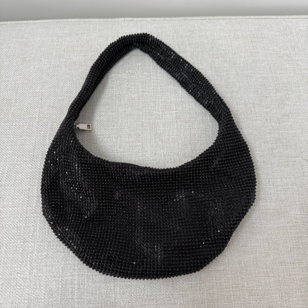 INC Black Bedazzled Purse - Picture 2 of 3
